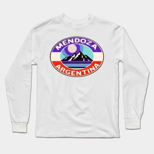 Mendoza Argentina Malbec Andes Wine Mountains Long Sleeve T-Shirt